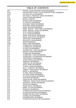 New Holland L180 Skid Steer Loader parts catalog Preview image 3