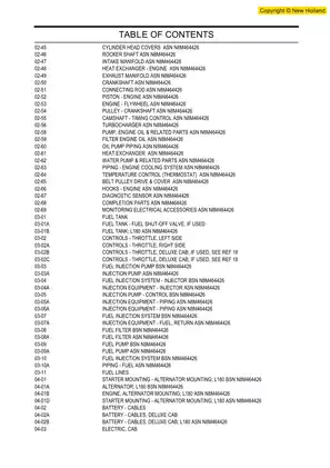 New Holland L180 Skid Steer Loader parts catalog Preview image 4