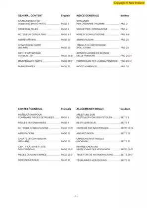 New Holland LS160, LS170 Skid Steer Loader service manual parts catalog Preview image 2