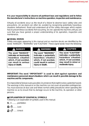 Takeuchi TB125, TB135, TB145 compact excavator operator´s manual Preview image 3