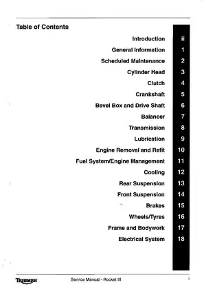 2004-2013 Triumph Rocket III repair manual Preview image 1