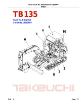 Takeuchi TB135 Excavator Service Manual (P/N BG4Z010) – preview page 1