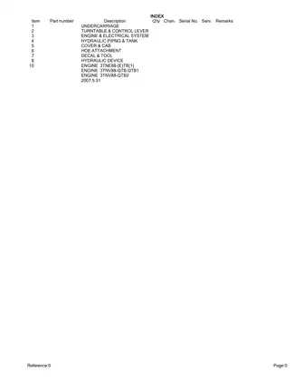 Takeuchi TB135 compact excavator parts catalog Preview image 3