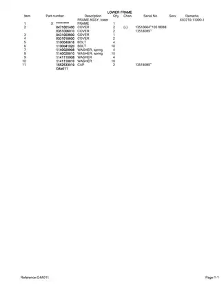 Takeuchi TB135 compact excavator parts catalog Preview image 5