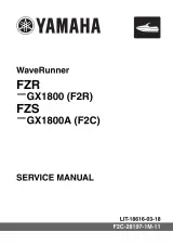 2009–2013 Yamaha FZR/FZS GX1800 (GX1800) WaveRunner Service Manual OEM (P/N LIT-18616-03–18) – preview page 1