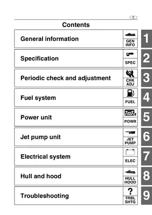 2009-2013 Yamaha FZR, FZS GX1800 WaveRunner service manual Preview image 3