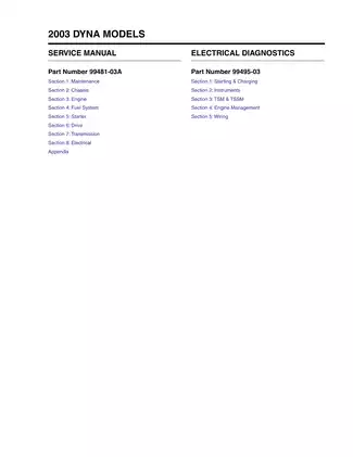 2003 Harley Davidson FXD Dyna Models Service Repair Manual Preview image 2