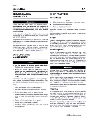 2003 Harley Davidson Dyna, FXD, FXDL, FXDWG, FXDX, FXDXT, Super Glide, Low Rider, Wide Glide, Super Glide Sport, Super Glide T-Sport service repair manual Preview image 4