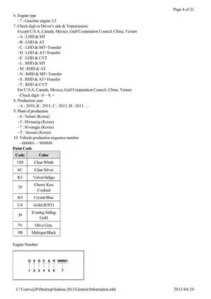 2013 Kia Sedona Service Manual - Comprehensive Guide for Owners and Mechanics Preview image 4