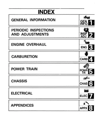 1988-2005 Yamaha Viking VK 540 series snowmobile manual Preview image 2