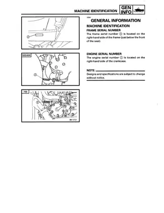 1997-1999 Yamaha Mountain Max 500 600 VT600 MM600 VX700SX MM700 snowmobile repair manual Preview image 4