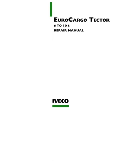 Preview: 2004 Iveco Eurocargo Tector 6-10t Truck Repair Manual (P/N 603.93.381)