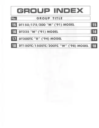 Suzuki DT150/DT175/DT200 Marine Service Manual Preview image 3