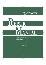 Toyota 8FBCU20, 8FBCU25, 8FBCHU25, 8FBCU28, 8FBCU30, and 8FBCU32 Forklift 2010–2015 Repair Manual (P/N CU346 - CU347) – preview page 1