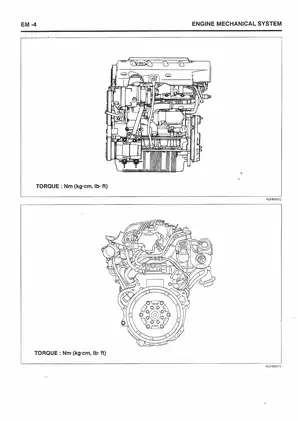 Hyundai D4EA diesel engine manual Preview image 4