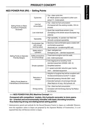 Neo Power PAX (RV/GT) Hydraulic Excavator Service Manual Preview image 3