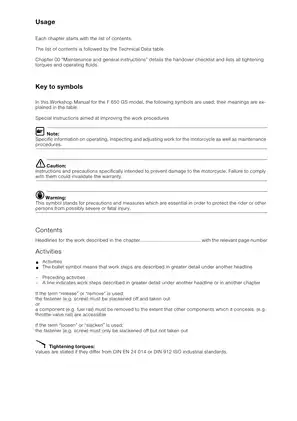BMW F 650 GS Motorcycle Repair Manual (1999) - Comprehensive Guide Preview image 3