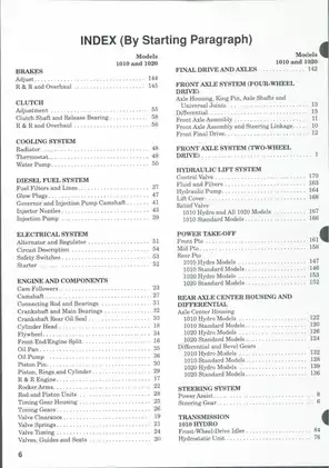 Massey Ferguson 1010 & 1020 Tractor Service Manual | Maintenance and Repair Guide Preview image 2