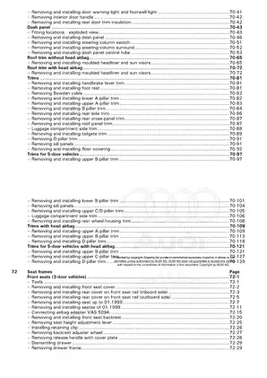 1997-2001 Audi A3, 8L workshop manual Preview image 5