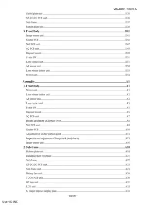 Nikon D3100 single-lens reflex (DSLR) camera repair manual Preview image 3