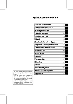 2011-2013 Kawasaki Ninja ZX-10R, ZX1000JB,  ZX1000KB, ZX1000JC, ZX1000KC, ZX1000JD, ZX1000KD service manual Preview image 3