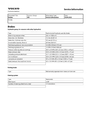 Volvo BM L70C Loader Service Manual - Comprehensive Guide 2013 Preview image 5