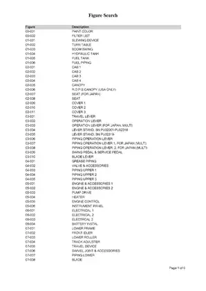 Kobelco SK015 excavator parts manual Preview image 2