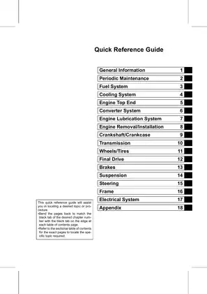 Kawasaki MULE 4010 TRANS4x4 Diesel Utility Vehicle Service Manual (2008) Preview image 3