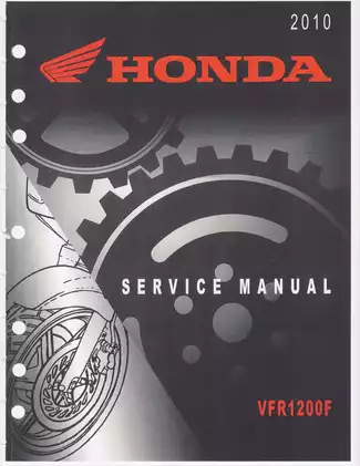 2010 Honda VFR1200F service manual Preview image 1