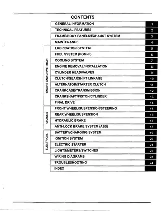 Comprehensive Service Manual for Honda VER1200F Motorbike Preview image 4