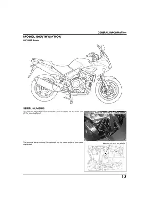 2006-2009 Honda CBF1000, CBF1000A manual Preview image 3