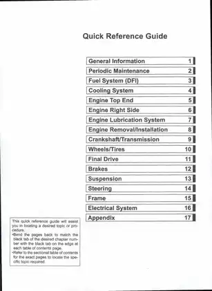 Kawasaki KSF450B8F Service Manual - Complete Guide for Maintenance and Repairs Preview image 1