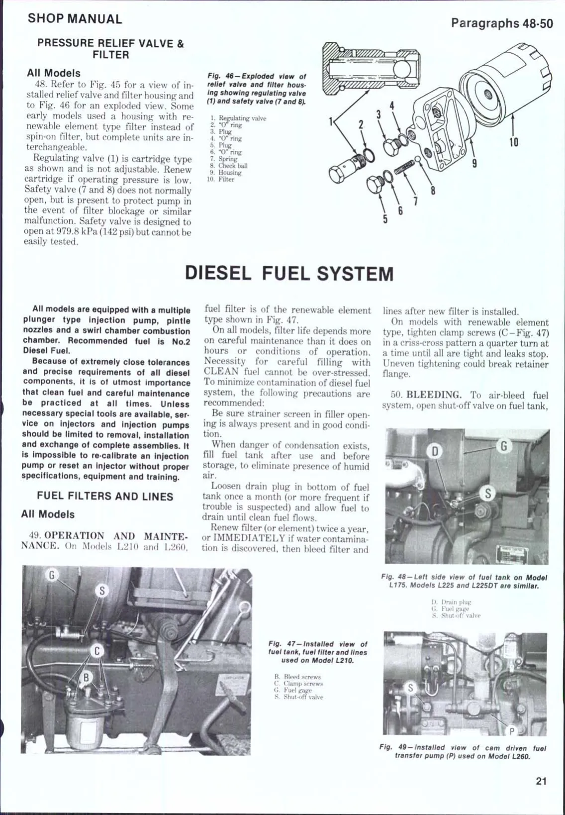 Kubota tractors manual. Models: L175, L210, L225, L225DT, L260