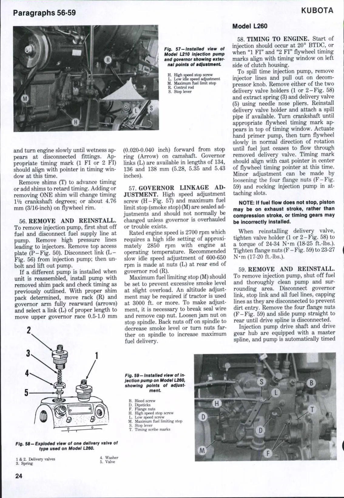 Kubota tractors manual. Models: L175, L210, L225, L225DT, L260 Preview image 4