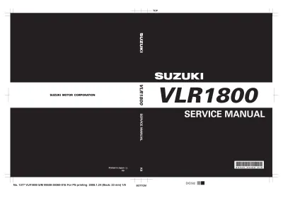 Preview: 2008 Suzuki VLR1800 / Boulevard C109R / Intruder C1800R Service Manual (P/N 99500-39360-01E)