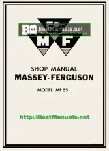 1958–1964 Massey Ferguson MF 65 Tractor Shop Manual (P/N SM-MF65) – preview page 1