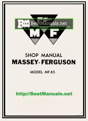 Massey-Ferguson MF65 Shop Service Manual