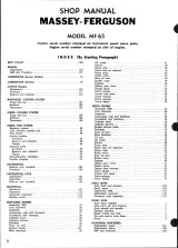 1958–1964 Massey Ferguson MF 65 Tractor Shop Manual (P/N SM-MF65) – preview page 2