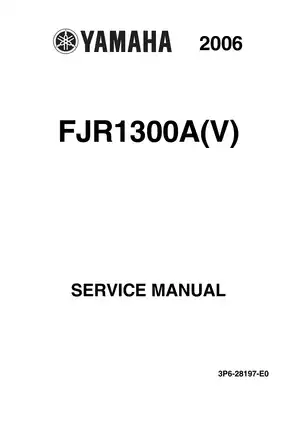 2001-2013 Yamaha FJR1300A(V) service manual Preview image 1