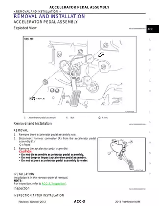2013 Nissan Pathfinder R52 series Accelerator Control System manual Preview image 3