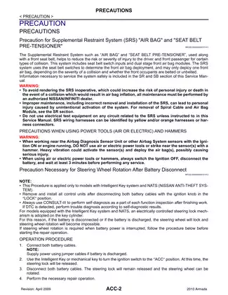 2010-2013 Nissan Armada repair manual Preview image 2