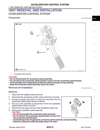 2011-2013 Nissan Frontier Accelerator Control System manual Preview image 3