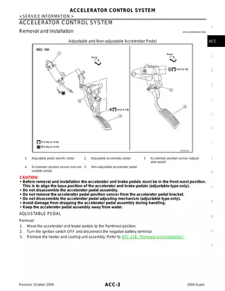 2009-2013 Nissan Quest Accelerator Control System manual Preview image 3