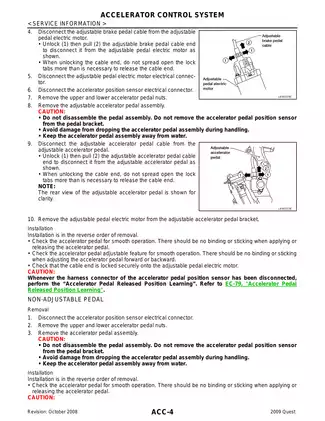 2009-2013 Nissan Quest repair manual Preview image 4