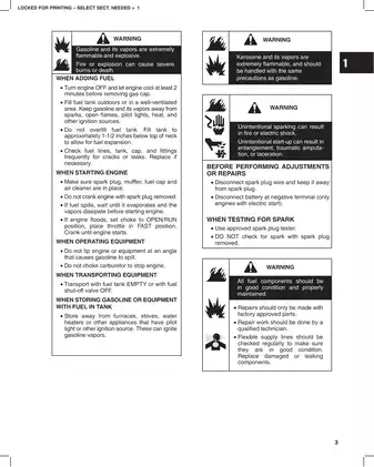 Briggs & Stratton Vanguard V-Twin Service Manual (Models 290000 - 380700) Preview image 4