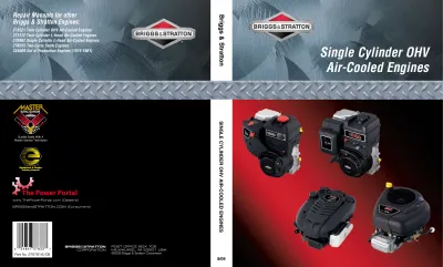 Preview: Briggs & Stratton 110000, 120000, 150000, 200000, 210000 Horizontal, and 97700, 99700, 110000, 120000, 210000, 280000, 310000, 330000 Single Cylinder OHV Engines Service Manual (P/N 276781-8/09)