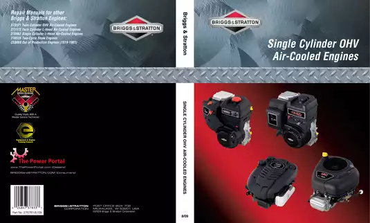 Briggs & Stratton Engine Repair Manual - Models 110000, 120000, 150000, 200000 & More