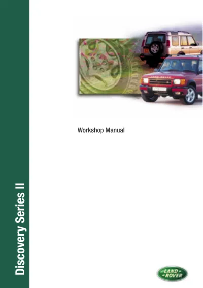 Preview: 1999–2004 Land Rover Discovery II Workshop Manual (P/N VDR 100330 NAS)