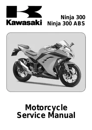 2013 Kawasaki Ninja 300, Ninja 300 ABS service manual Preview image 1