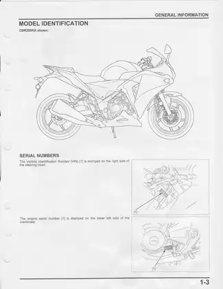 2010-2013 Honda CBR250R, CBR250RA sport bike manual Preview image 4